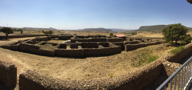 Our first stop was to see the excavated palace of Queen of Sheba, dating back to 3,000 BC. Wild, right?